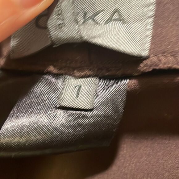 OSKA woman brown eleastic waist slacks - Picture 9 of 12